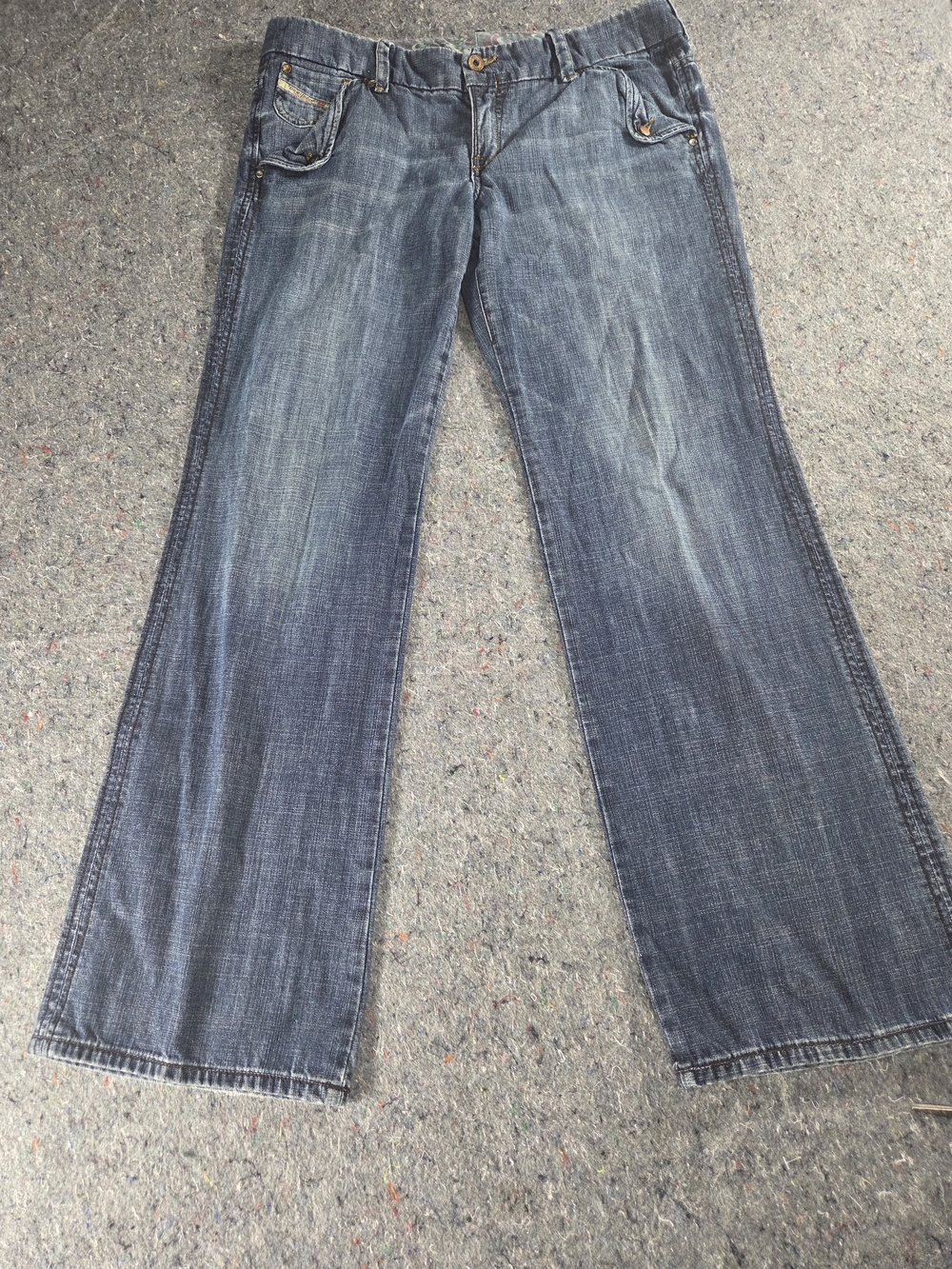 Vintage Diesel Wonnha Womens Jeans 32 Made Italy Y2K 2005 Flare Utility